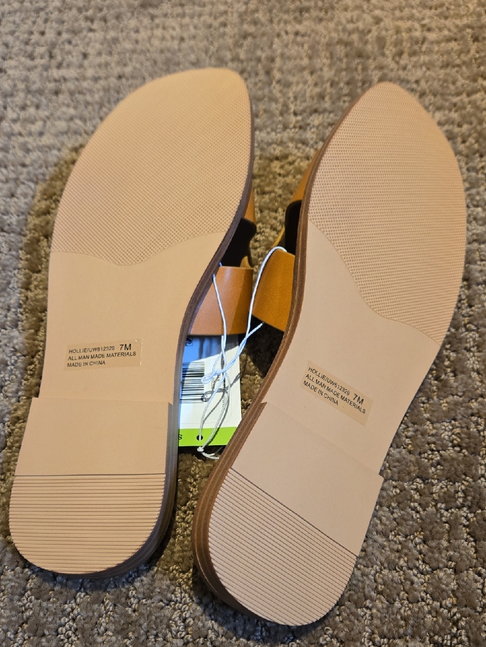 NWT Dolce Vita Tan " H Band" Tan Slide Sandals - Picture 3 of 5